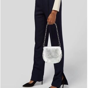 Rag & Bone Sadie Silver Metallic Leather Bag - Gorgeous Bag!